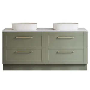 McLaren Vanity 1800mm Double WG Basins SilkSurface AC Top Floor standing, Olive Satin by Timberline, a Vanities for sale on Style Sourcebook