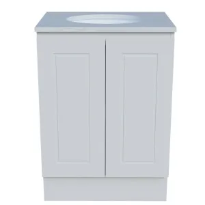 Nevada Classic Vanity 600mm Centre WG Basin SilkSurface UC Top Floor standing, White Satin by Timberline, a Vanities for sale on Style Sourcebook