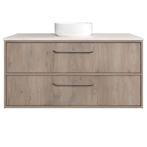 Taro Vanity 1200mm Centre WG Basin SilkSurface AC Top Wall hung, Cannolo Cremona Oak by Timberline, a Vanities for sale on Style Sourcebook