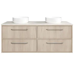 Taro Vanity 1500mm Double WG Basins SilkSurface AC Top Wall hung, Cotta Cremona Oak by Timberline, a Vanities for sale on Style Sourcebook