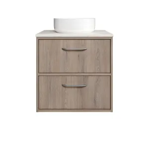 Taro Vanity 600mm Centre WG Basin SilkSurface AC Top Wall hung, Cannolo Cremona Oak by Timberline, a Vanities for sale on Style Sourcebook