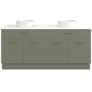 Taylor Vanity 1800mm Double WG Basins SilkSurface AC Top Floor standing, Olive Satin by Timberline, a Vanities for sale on Style Sourcebook