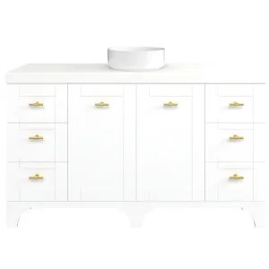 Windsor Vanity 1500mm Centre WG Basin Freedom AC Top Floor standin, White Satin by Timberline, a Vanities for sale on Style Sourcebook