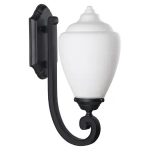 Newry Large Outdoor Wall Light, Matte Black by Lighting Inspirations, a null for sale on Style Sourcebook