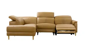 Alma leather chaise lounge by Focus On Furniture, a Sofas for sale on Style Sourcebook