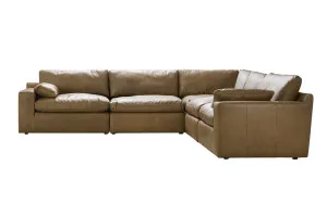 Brompton leather ottoman by Focus On Furniture, a Sofas for sale on Style Sourcebook