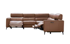 Bond leather 5 seat recliner corner lounge by Focus On Furniture, a Sofas for sale on Style Sourcebook