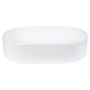 Patricia 50cm Ceramic Pill Counter Top Basin, Matte White by Schots, a Basins for sale on Style Sourcebook