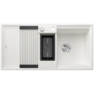 Blanco Adira 6S Single Bowl Sink with Additional Bowl and Left Hand Drainer White 528134 by Blanco, a Kitchen Sinks for sale on Style Sourcebook