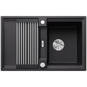 Blanco Adira 45S Single Bowl Sink with Left Hand Drainer Reversible Black 528129 by Blanco, a Kitchen Sinks for sale on Style Sourcebook