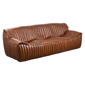 Stenson 3 Seater Leather Sofa, Havana Brown by Schots, a Sofas for sale on Style Sourcebook