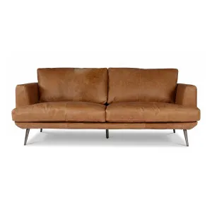 Delma 2.5 Seater Leather Sofa, Cuba Brown by Schots, a Sofas for sale on Style Sourcebook