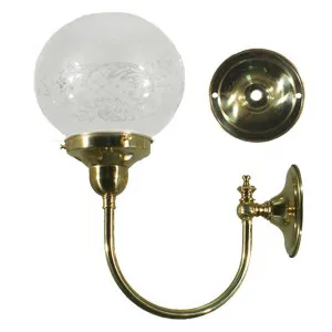 Luke Wall Light Polished Brass with Sheffield 6'' Shade by Lighting Inspirations, a Pendant Lighting for sale on Style Sourcebook