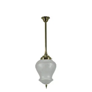 Cambridge Large 3/4" x 1/2m Rod Pendant, Polished Brass by Lighting Inspirations, a Pendant Lighting for sale on Style Sourcebook