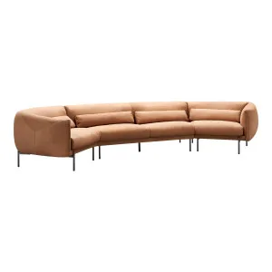 Savona 5 Seat Corner Leather Sofa, Chestnut by Schots, a Sofas for sale on Style Sourcebook