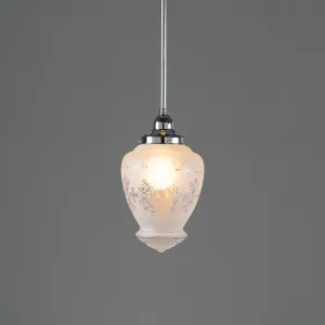 Cambridge Small Shade with 1/2'' x 1/2m Rod Set - Chrome by Lighting Inspirations, a Pendant Lighting for sale on Style Sourcebook