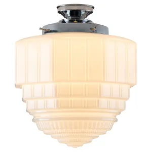 St Helens Opal Gloss Shade Batten Fix - Chrome by Lighting Inspirations, a Spotlights for sale on Style Sourcebook
