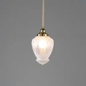 Cambridge Small Shade with 1/2'' x 1/2m Rod Set - Polished Brass by Lighting Inspirations, a Pendant Lighting for sale on Style Sourcebook