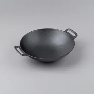 36cm Cast Iron Wok, Black by Schots, a BBQs for sale on Style Sourcebook