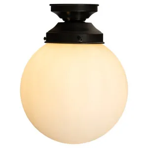 Sphere 8" Opal Matte Glass Batten Fix, Patina by Lighting Inspirations, a Pendant Lighting for sale on Style Sourcebook