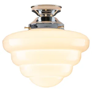 Beehive Opal Gloss Glass Batten Fix, Chrome by Lighting Inspirations, a Pendant Lighting for sale on Style Sourcebook