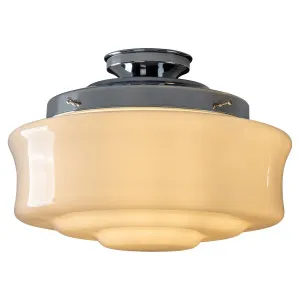 Elwood 12'' Opal Gloss Glass Batten Fix - Chrome by Lighting Inspirations, a Pendant Lighting for sale on Style Sourcebook