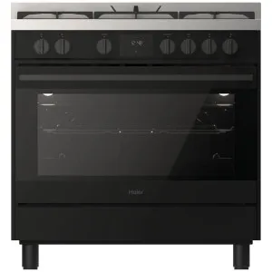 Haier 90cm 300 Series Gas Freestanding Cooker Black HOR90S8MBX2 by Haier, a Ovens for sale on Style Sourcebook