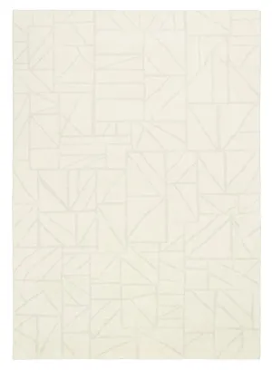 Luca Grey Cream Geometric Washable Rug by Miss Amara, a Contemporary Rugs for sale on Style Sourcebook