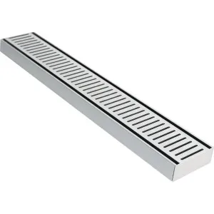 Lauxes NXT35 Grate Silver 5600x100x35 by BEAUMONTS, a Shower Grates & Drains for sale on Style Sourcebook