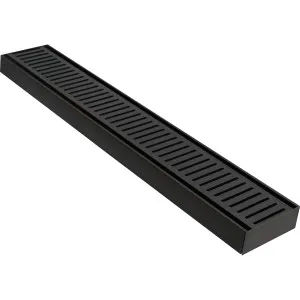 Lauxes NXT35 Grate Midnight 3000x100x35 by BEAUMONTS, a Shower Grates & Drains for sale on Style Sourcebook