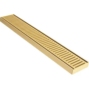 Lauxes NXT26 Grate Gold 5600x100x26 by BEAUMONTS, a Shower Grates & Drains for sale on Style Sourcebook