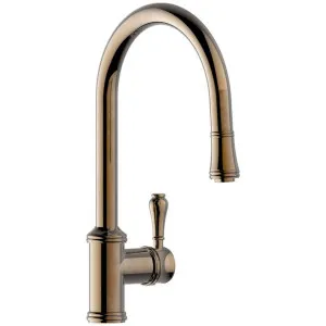 Armando Vicario Provincial Kitchen Mixer Tap with Pull Out Lead Free Brass 400674NBR-LF by Armando Vicario, a Kitchen Taps & Mixers for sale on Style Sourcebook
