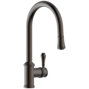 Armando Vicario Provincial Kitchen Mixer Tap with Pull Out Lead Free Black Nickel 400674BBN-LF by Armando Vicario, a Kitchen Taps & Mixers for sale on Style Sourcebook