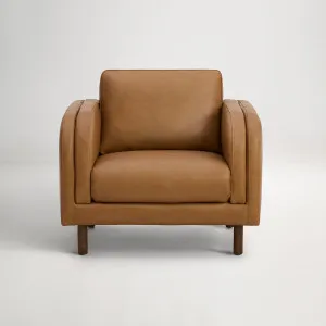 Lila Leather Armchair, Grange Tan, by Lounge Lovers by Lounge Lovers, a Chairs for sale on Style Sourcebook