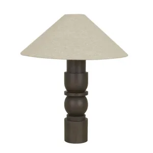 Elio Zemi Table Lamp - Umber - Linen by GlobeWest, a Table & Bedside Lamps for sale on Style Sourcebook