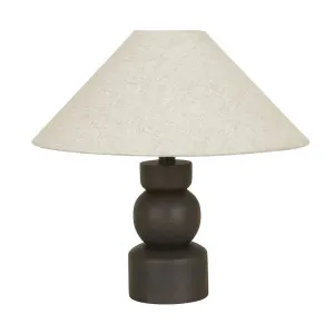 Elio Elfin Table Lamp - Umber - Linen by GlobeWest, a Table & Bedside Lamps for sale on Style Sourcebook