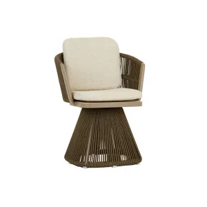 Valencia Rope Dining Armchair - Fawn - Mocha by GlobeWest, a Chairs for sale on Style Sourcebook