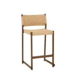 Anton Barstool - Natural Papercord - Chocolate Oak by GlobeWest, a Bar Stools for sale on Style Sourcebook