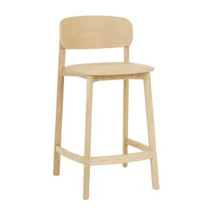 Miles Barstool - Satin Oak by GlobeWest, a Bar Stools for sale on Style Sourcebook