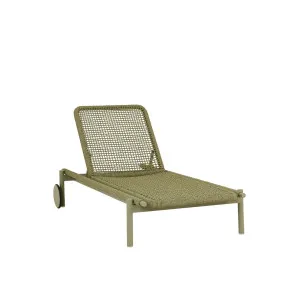Valencia Weave Sunbed - Jungle Green - Moss by GlobeWest, a Outdoor Furniture for sale on Style Sourcebook