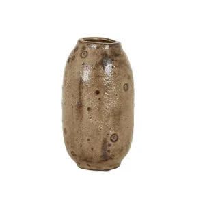 Hanson Mazie Tall Vase - Volcano Brown by GlobeWest, a Statues & Ornaments for sale on Style Sourcebook