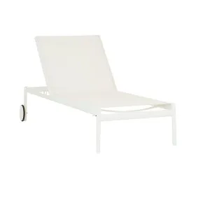 Palma Crete Sunbed - White by GlobeWest, a Outdoor Furniture for sale on Style Sourcebook
