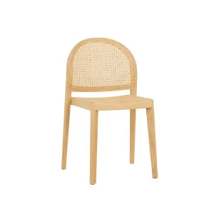 Tolv Luk Dining Chair - Blonde Oak - Natural Rattan by Tolv, a Chairs for sale on Style Sourcebook