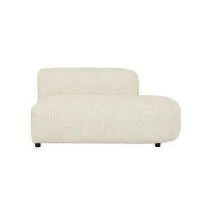 Aruba Curve 2 Seater Open Right Chase Sofa - Cloud by GlobeWest, a Outdoor Furniture for sale on Style Sourcebook