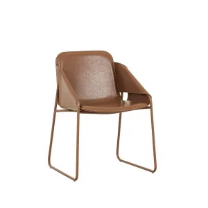 Rye Dining Armchair - Waxed Tan - Matt Tan by GlobeWest, a Chairs for sale on Style Sourcebook