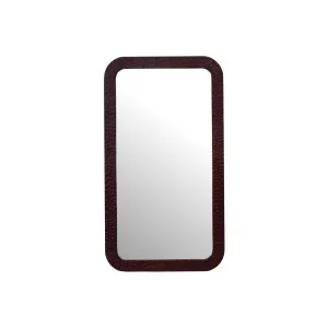 Trove Crinkle Floor Mirror - Chestnut by GlobeWest, a Statues & Ornaments for sale on Style Sourcebook