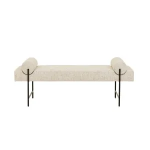 Axel Bench Seat - White Bark - Matt Black by GlobeWest, a Benches for sale on Style Sourcebook