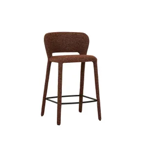 Pila Barstool - Russet - Matt Black by GlobeWest, a Bar Stools for sale on Style Sourcebook