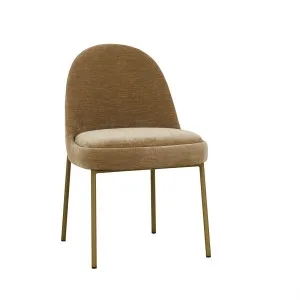 Jett Dining Chair - Soft Russet - Antique Brass by GlobeWest, a Chairs for sale on Style Sourcebook