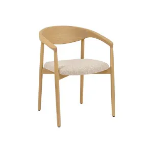 Tribio Dining Armchair - Porridge - Blonde Oak by GlobeWest, a Chairs for sale on Style Sourcebook